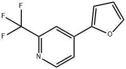 Pyridine, 4-(2-furanyl)-2-(trifluoromethyl)- Struktur