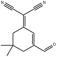 2-(3-甲酰基-5,5-二甲基环己-2-烯-1-亚基)丙二腈 结构式