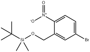 Benzene, 4-bromo-2-[[[(1,1-dimethylethyl)dimethylsilyl]oxy]methyl]-1-nitro- Struktur
