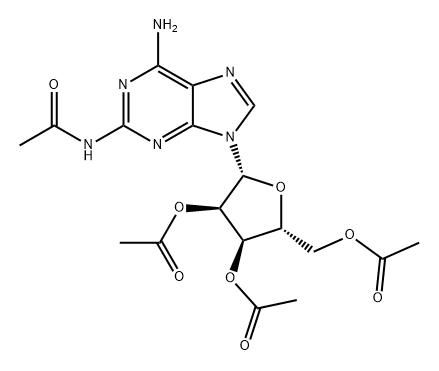 Adenosine, 2-(acetylamino)-, 2',3',5'-triacetate (9CI)