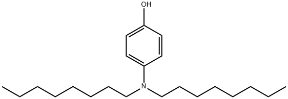 4-(二辛基氨基)-苯酚, 16222-34-7, 结构式