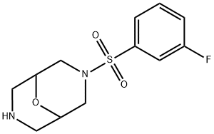 9-Oxa-3,7-diazabicyclo[3.3.1]nonane, 3-[(3-fluorophenyl)sulfonyl]-|