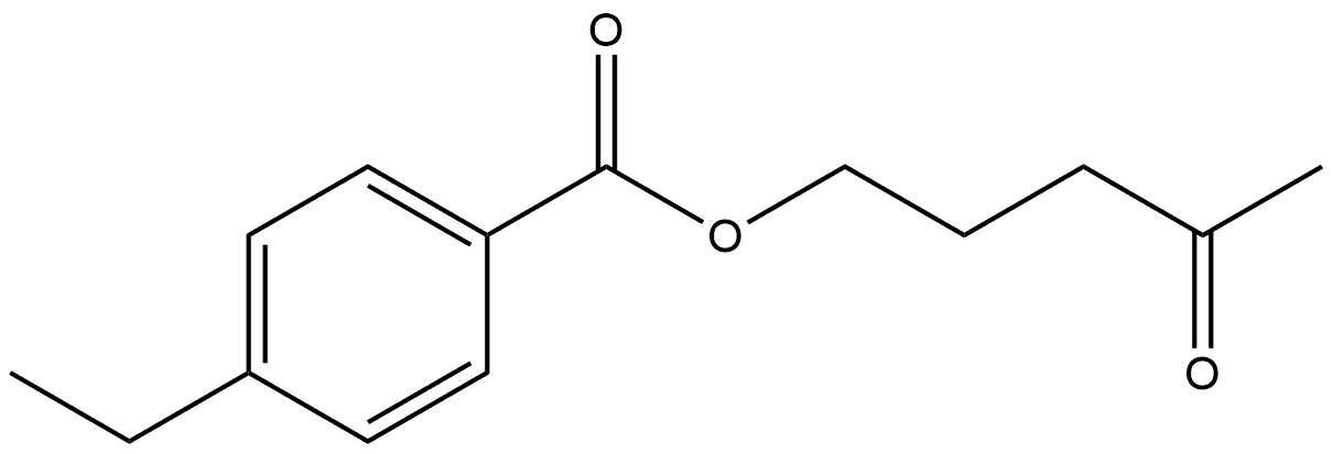 4-Oxopentyl 4-ethylbenzoate 结构式