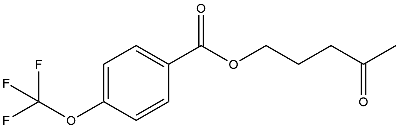 4-Oxopentyl 4-(trifluoromethoxy)benzoate 结构式