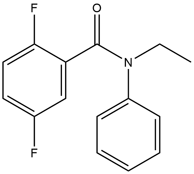 N-Ethyl-2,5-difluoro-N-phenylbenzamide 结构式