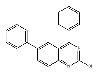 2-氯-4,6-二苯基喹唑啉, 1624313-57-0, 结构式