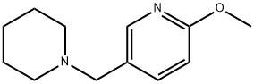 2-甲氧基-5-[(哌啶-1-基)甲基]吡啶, 162475-79-8, 结构式