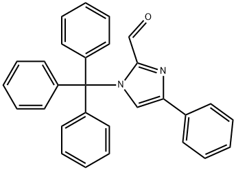 1H-Imidazole-2-carboxaldehyde, 4-phenyl-1-(triphenylmethyl)- Struktur