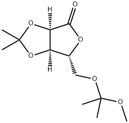5-O-(1-Methoxy-1-Methylethyl)-2,3-O-(1-Methylethylidene)-D-ribonic Acid γ-Lactone Struktur
