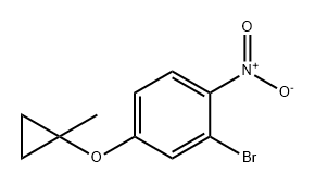 Benzene, 2-bromo-4-[(1-methylcyclopropyl)oxy]-1-nitro- Structure