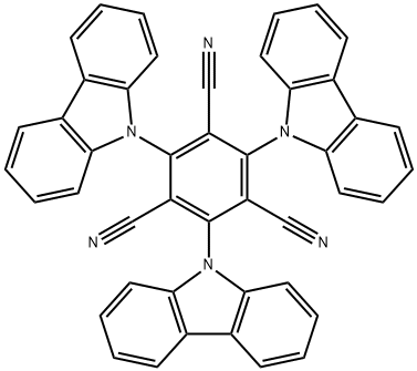1,3,5-Benzenetricarbonitrile, 2,4,6-tri-9H-carbazol-9-yl- Structure