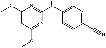 Benzonitrile, 4-[(4,6-dimethoxy-2-pyrimidinyl)amino]- Structure