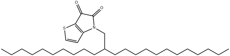 4H-噻吩并[3,2-B]吡咯-5,6-二酮, 4-(2-癸基十四烷基)-, 1628283-73-7, 结构式