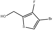 (4-溴-3-氟噻吩-2-基)甲醇 结构式