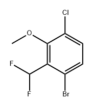 1-bromo-4-chloro-2-(difluoromethyl)-3-methoxybenzene Structure
