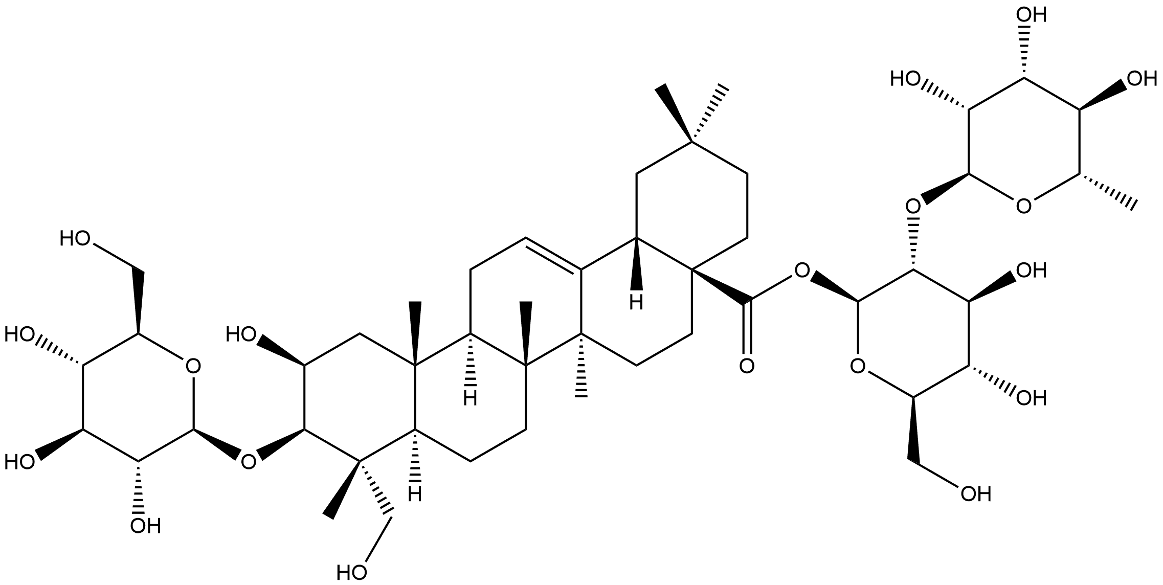 Polygalasaponin II Struktur