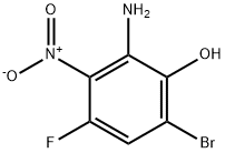 Phenol, 2-amino-6-bromo-4-fluoro-3-nitro- Structure