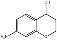 2H-1-Benzopyran-4-ol, 7-amino-3,4-dihydro- Struktur