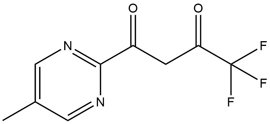 4,4,4-Trifluoro-1-(5-methyl-2-pyrimidinyl)-1,3-butanedione Structure