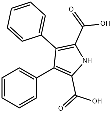 1H-Pyrrole-2,5-dicarboxylic acid, 3,4-diphenyl- Struktur