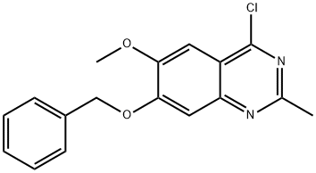 7-(苄氧基)-4-氯-6-甲氧基-2-甲基喹唑啉, 1632033-96-5, 结构式