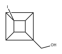 (1-Iodo-cuban-4-yl)-methanol Structure
