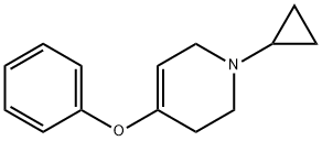 Pyridine, 1-cyclopropyl-1,2,3,6-tetrahydro-4-phenoxy-,163632-01-7,结构式