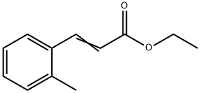 2-Propenoic acid, 3-(2-methylphenyl)-, ethyl ester Struktur