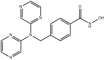 Benzamide, 4-[(di-2-pyrazinylamino)methyl]-N-hydroxy-, 1636894-46-6, 结构式