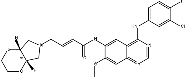 2-Butenamide, N-[4-[(3-chloro-4-fluorophenyl)amino]-7-methoxy-6-quinazolinyl]-4-[(4aR,7aS)-hexahydro-6H-1,4-dioxino[2,3-c]pyrrol-6-yl]-, (2E)-rel-|化合物 EGFR/HER2-IN-9
