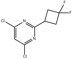4,6-二氯-2-(3,3-二氟环丁基)嘧啶, 1637398-99-2, 结构式