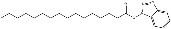 Hexadecanoic acid, 1H-benzotriazol-1-yl ester Struktur