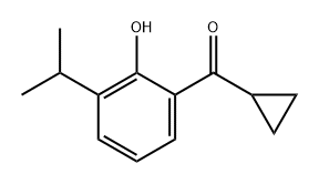 Methanone, cyclopropyl[2-hydroxy-3-(1-methylethyl)phenyl]- Struktur