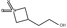 3-(2-hydroxyethyl)-1lambda6-thietane-1,1-dione Structure