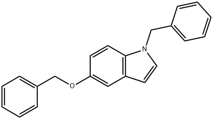 1H-Indole, 5-(phenylmethoxy)-1-(phenylmethyl)- Structure