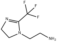 1H-Imidazole-1-ethanamine, 4,5-dihydro-2-(trifluoromethyl)-,1638434-67-9,结构式