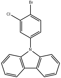 9H-Carbazole, 9-(4-bromo-3-chlorophenyl)- Structure