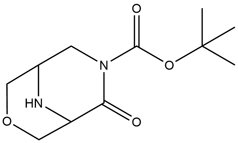 7-BOC-3-氧杂-7,9-二氮杂双环[3.3.1]壬烷-6-酮, 1638652-52-4, 结构式