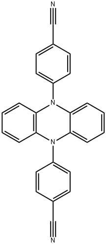 Benzonitrile, 4,4'-(5,10-phenazinediyl)bis- Structure