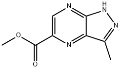 1H-Pyrazolo[3,4-b]pyrazine-5-carboxylic acid, 3-methyl-, methyl ester,1638764-44-9,结构式