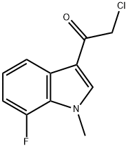 Ethanone, 2-chloro-1-(7-fluoro-1-methyl-1H-indol-3-yl)- Structure