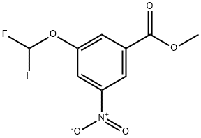 Methyl 3-(difluoromethoxy)-5-nitrobenzoate Structure