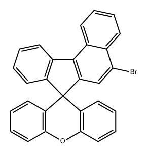 Spiro[7H-benzo[c]fluorene-7,9'-[9H]xanthene], 5-bromo- Structure