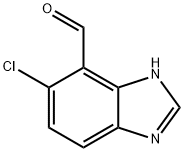 1H-Benzimidazole-7-carboxaldehyde, 6-chloro- Struktur
