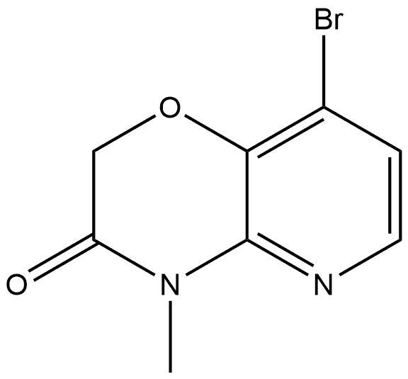 8-bromo-4-methyl-2H-pyrido[3,2-b][1,4]oxazin-3(4H)-one Structure