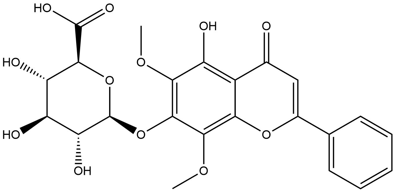 164022-74-6 5,7-二羟基-6,8-二甲氧基黄酮-7-O-葡萄糖醛酸苷