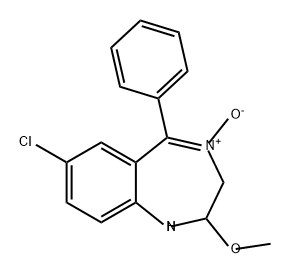1H-1,4-Benzodiazepine, 7-chloro-2,3-dihydro-2-methoxy-5-phenyl-, 4-oxide