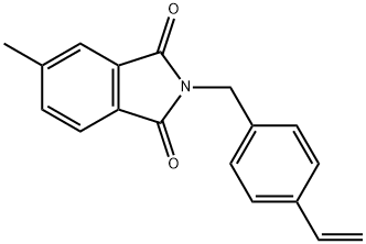 2-[(4-乙烯基苯基)甲基]-5-甲基-1H-异吲哚-1,3(2H)-二酮, 1643952-91-3, 结构式