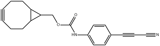 Carbamic acid, N-[4-(2-cyanoethynyl)phenyl]-, bicyclo[6.1.0]non-4-yn-9-ylmethyl ester Structure
