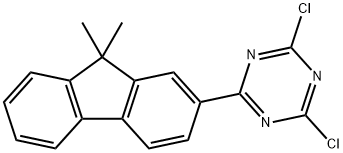 2,4-二氯-6-(9,9-二甲基-9H-芴-2-基)-1,3,5-三嗪, 1644054-61-4, 结构式